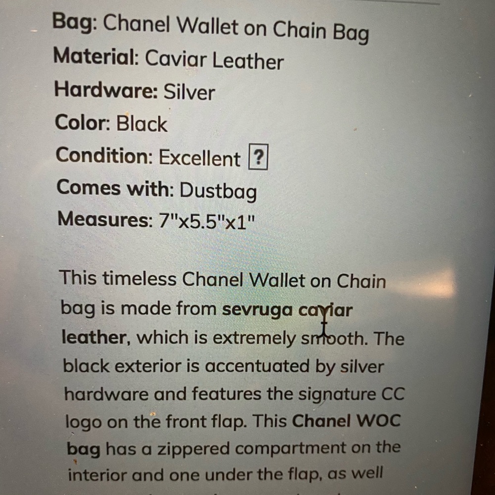 CHANEL Black Leather Chain Shoulder Bag with Silver-Tone CC - Picture 12 of 15